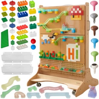 MASTERKIDZ Drewniana Tablica STEM Wolnostojąca + Akcesoria