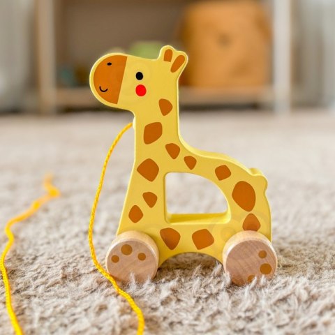 TOOKY TOY Żyrafka do Ciągnięcia Drewniany