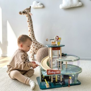 CLASSIC WORLD Wielopoziomowy Parking Auta Helikopter Dystybutor Myjnia + Akc.