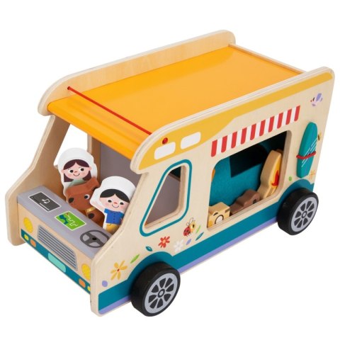 TOOKY TOY Drewniany Kamper Postacie Kemping
