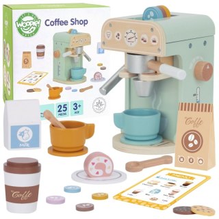 WOOPIE GREEN Drewniany Ekspres do Kawy Cukiernia Barista 25 el.