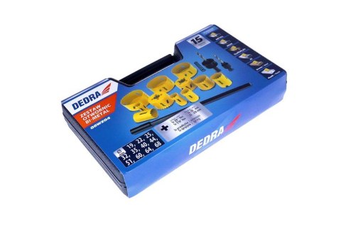 ZESTAW OTWORNIC BI-METALOWYCH 15 SZT.