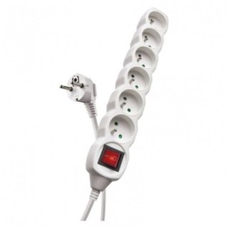 PRZEDŁUŻACZ Z WYŁĄCZNIKIEM 5M 6 GNIAZD