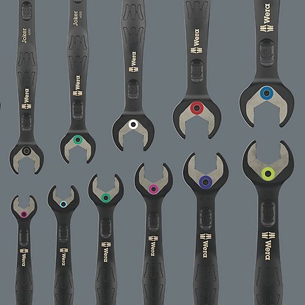 ZESTAW KLUCZY PŁASKO-OCZKOWYCH Z GRZECHO. JOKER 8-19MM 11CZĘ