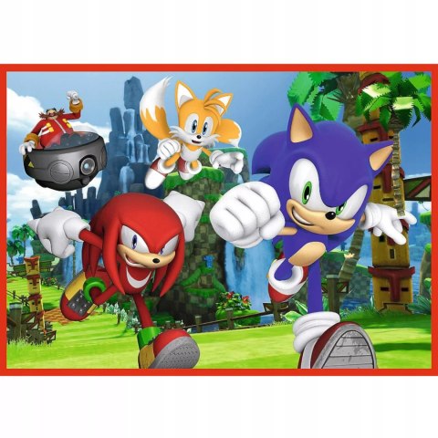 Puzzle 4w1 Sonic Przygody Sonica 4+ Trefl 34625
