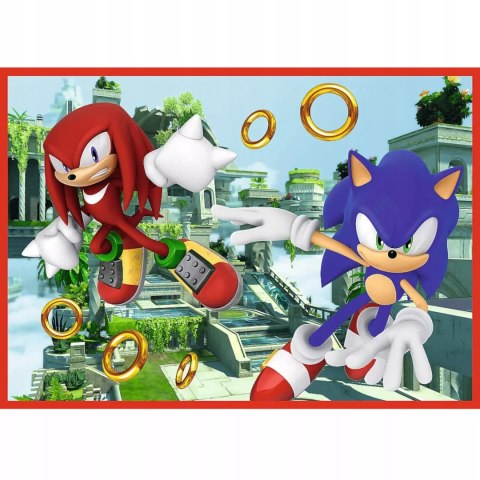Puzzle 4w1 Sonic Przygody Sonica 4+ Trefl 34625