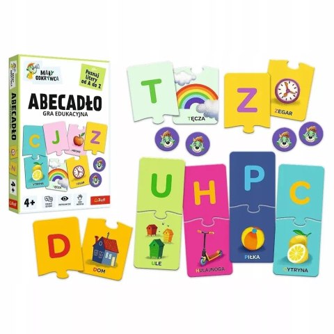 Gra dla dzieci edukacyjna mały odkrywca Abecadło 4+Trefl 02811
