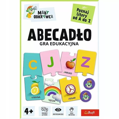 Gra dla dzieci edukacyjna mały odkrywca Abecadło 4+Trefl 02811
