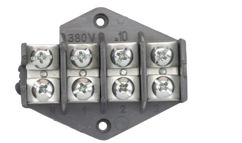 LISTWA ZACISKOWA, PIERŚCIEŃ ROZGAŁĘŹNY 4X10MM2 CZARNY