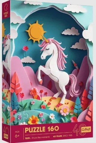 Puzzle z efektem 3D 160 el. 40-lecie Jednorożec Trefl 40047