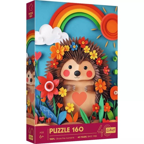 Puzzle z efektem 3D 160 el. 40-lecie Jeżyk Trefl 40046