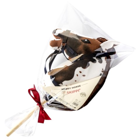 Zestaw Skippi - Hobby Horse Gniado - srokaty i przeszkoda do skakania 135 cm
