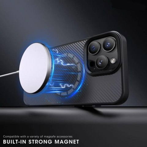 Etui case na Samsung Galaxy S25 Ultra Carbon Fibre Case MagSafe - brązowe