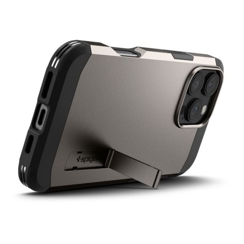 Etui case na iPhone 16 Pro z podstawką Tough Armor MagSafe - gunmetal
