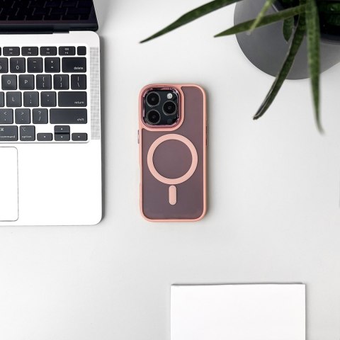 Etui plecki na Samsung Galaxy S25 Fashion Case MagSafe - różowe