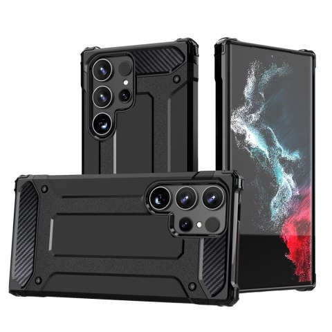 Pancerne hybrydowe etui na Xiaomi Redmi Note 14 Pro 4G / 5G / Poco X7 Hybrid Armor - czarne