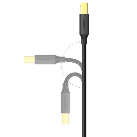 Kabel przewód USB Typ B do drukarki męski - USB 2.0 męski 480Mbps 1m czarny