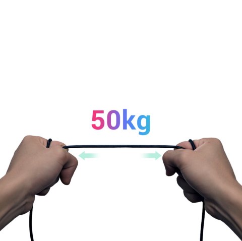 Kabel przewód kątowy audio 2x mini jack 3.5mm 0.5m niebieski