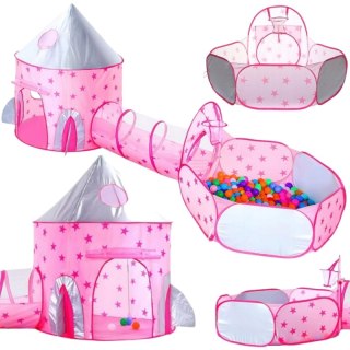 WOOPIE Namiot 3w1 Pałac Księżniczki XXL Domek Tunel Suchy Pałac