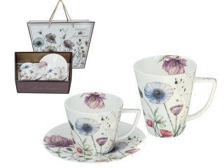 Kpl. filiżanka i kubek - Kwiaty (CARMANI)
