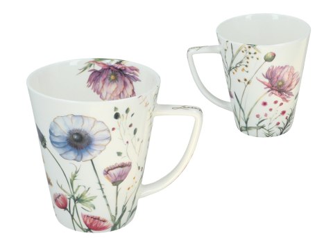 Kpl. filiżanka i kubek - Kwiaty (CARMANI)