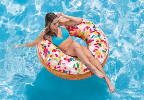 Dmuchane koło do pływania cukierkowy donut o średnicy 99 cm INTEX 56263