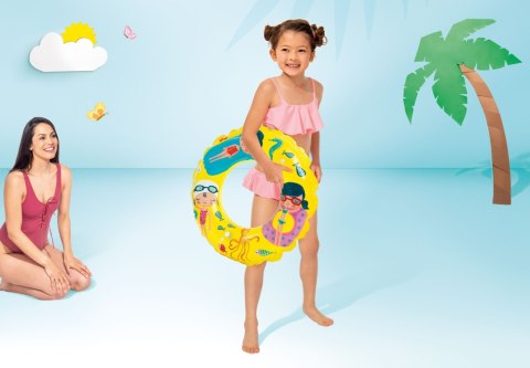 Dmuchane koło z nadrukiem o średnicy 61 cm INTEX 59242 mix wzorów