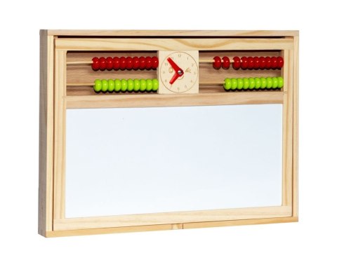 Drewniana wielofunkcyjna tablica edukacyjna 2w1