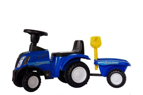 Jeździk odpychacz traktor z przyczepką i funkcjami dźwiękowymi oraz świetlnymi