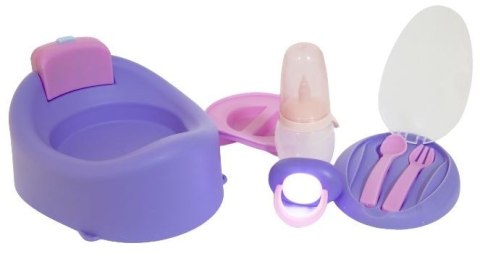 Lalka bobas z zestawem akcesoriów - pije i siusia