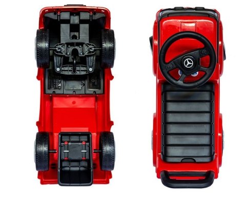 Mercedes - Benz Antos jeździk odpychacz TRUCK z funkcjami dźwiękowymi i świetlnymi - czerwony