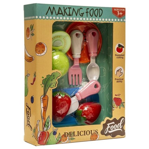 Owoce mały zestaw do krojenia z akcesoriami