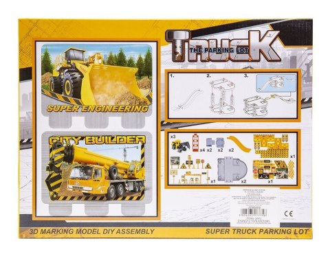 Parking dla pojazdów budowlanych w zestawie z 3 autkami