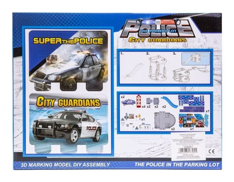 Parking policyjny w zestawie z 2 autkami