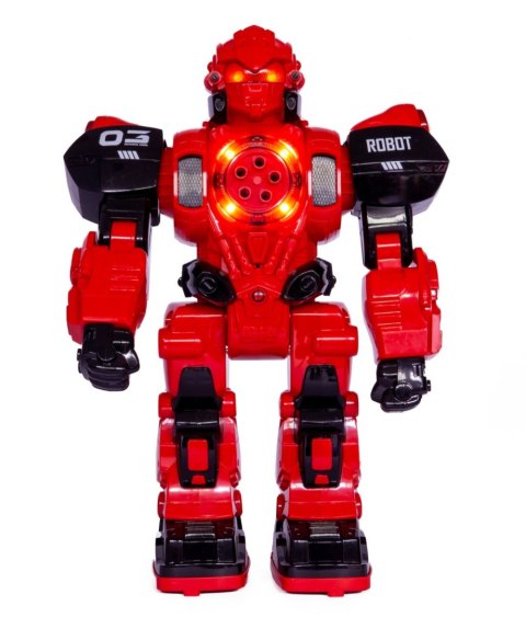 ROBOT WIELOFUNKCYJNY STEROWANY PILOTEM - FUNKCJE DŹWIĘKOWE, RUCHOWE I ŚWIETLNE 
