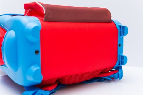 TORNISTER AUTA usztywniany 21L czerwono-niebieski