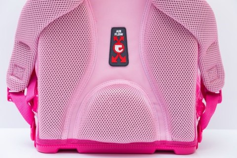 TORNISTER usztywniany 14L różowy z turystkami