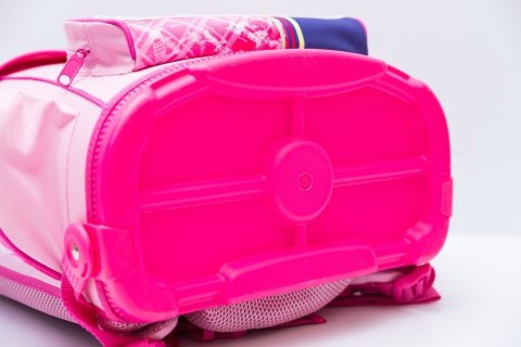 TORNISTER usztywniany 14L różowy z turystkami