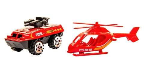 Wielopoziomowy parking z torem jazdy STRAŻ POŻARNA 50 elementów