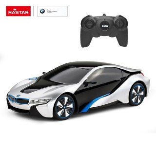 BMW I8 R/C skala 1:24 Rastar 48400 samochód sterowany srebrny