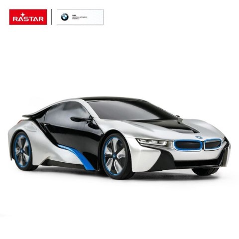 BMW I8 R/C skala 1:24 Rastar 48400 samochód sterowany srebrny