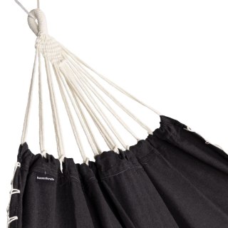 Dwuosobowy hamak ogrodowy bujak huśtawka leżak 200x150cm boho grafitowy