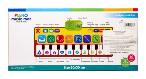 Inteligentna mata muzyczna do tańczenia - piano