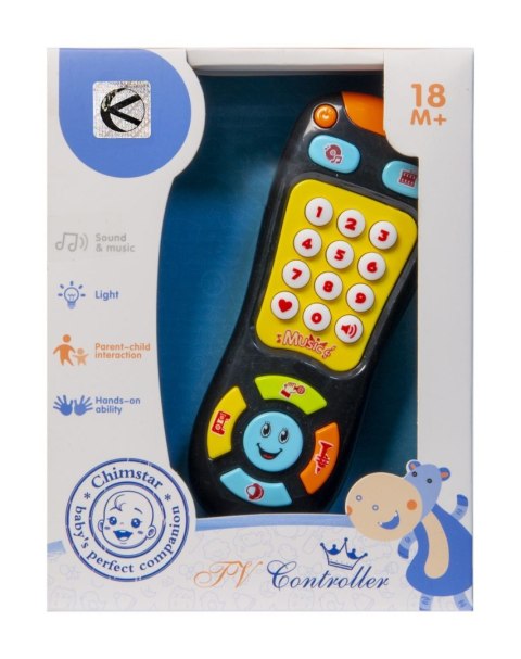 Interaktywny pilot TV dla malucha czarny