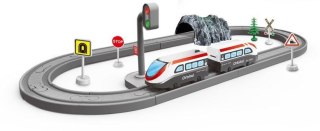 Kolejka dla dzieci z wagonikiem, zestaw 41 elementów