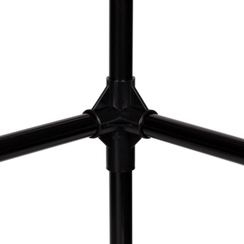 Stojący wieszak na ubrania z półkami czarny 80x26x150,5 cm