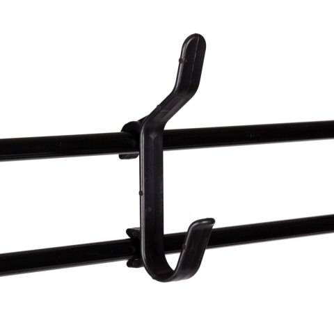 Stojący wieszak na ubrania z półkami czarny 80x26x150,5 cm