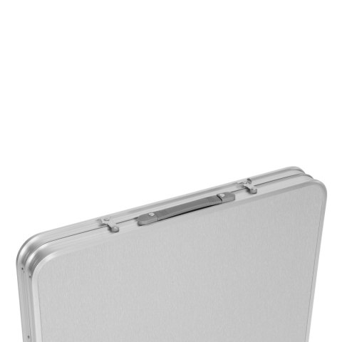 Stolik turystyczny stół składany ogrodowy walizka z uchwytem do przenoszenia i regulacją wysokości i zestawem 4 krzesełek 120x60