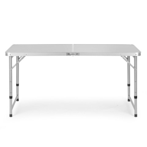 Stolik turystyczny stół składany ogrodowy walizka z uchwytem do przenoszenia i regulacją wysokości i zestawem 4 krzesełek 120x60