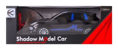 Szybki samochód zdalnie sterowany przyciemniane szyby, niebieskia grafika